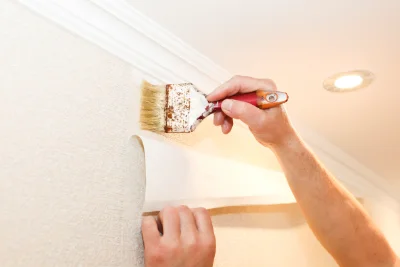 Pose de papier peint à Andelot-en-Montagne — revêtements muraux et toiles de verre